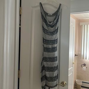 Long dress with belt